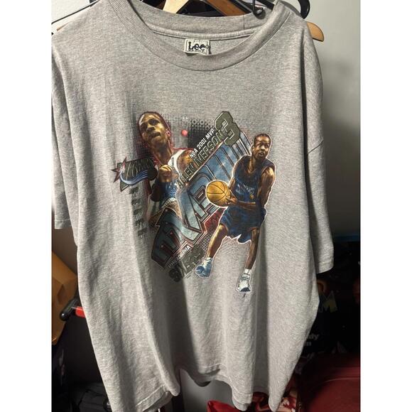 Other - 2001 Allen Iverson Mvp Tee Lee Sport Xl Rare Gray Nba Hip Hop